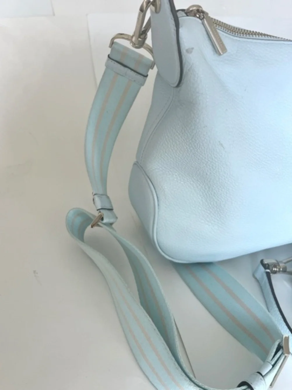 Kate Spade Rosie Large Crossbody Celeste Blue Leather - Picture 8 of 10